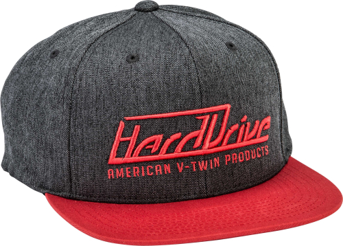 HardDrive - HardDrive Embroidered Hat - 820-HATBLKRED - Red - OSFM