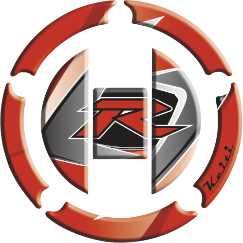 Keiti - Keiti Gas Cap Protector/Suzuki - Red/Gray - RSZ-611R