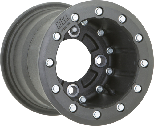 Hiper Wheel - Hiper Wheel Single Beadlock CF1R Wheel - 9x8 - 3+5 Offset - 4/110 - Black - 0980-HOR-C-SBL-BK