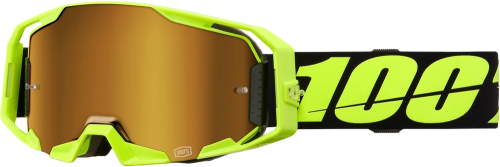 100% - 100% Armatic Goggles - 50060-00004 - Neon Yellow/True Gold Mirror Lens - OSFM