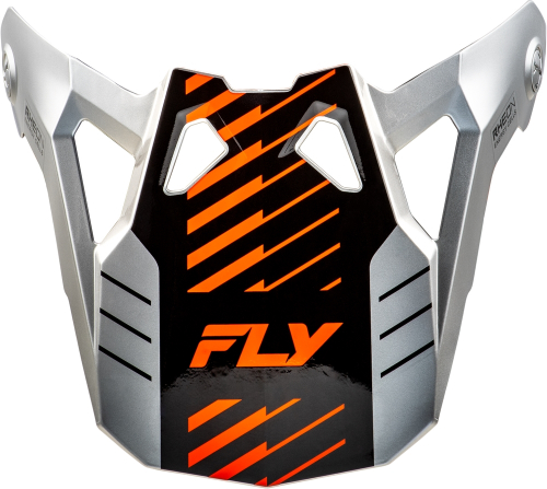 Fly Racing - Fly Racing Visor for Fly Formula CP Slice Helmet - Gray/Orange/Black - Md-2XL - 73-0063