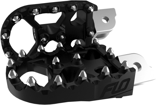 Flo Motorsports - Flo Motorsports Moto Style Footpeg Set - Black - FPEG-800-3