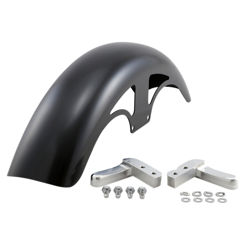 Klock Werks - Klock Werks Tire Hugger Series P-Tom Front Fender with Raw Mounting Blocks for 19in. Wheel - KW05-06-0007-R