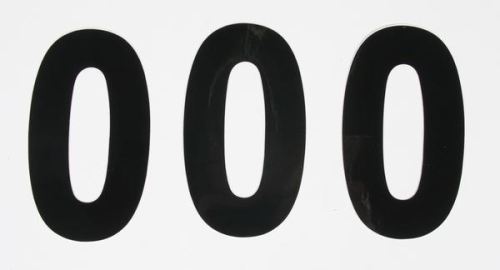 Factory Effex - Factory Effex Mini Pro Number 5in. - No.0 - Black - FX03-0270