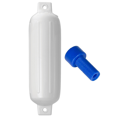 Polyform U.S. - Polyform G-3 Twin Eye Fender 5.5" x 19" - White w/Air Adapter