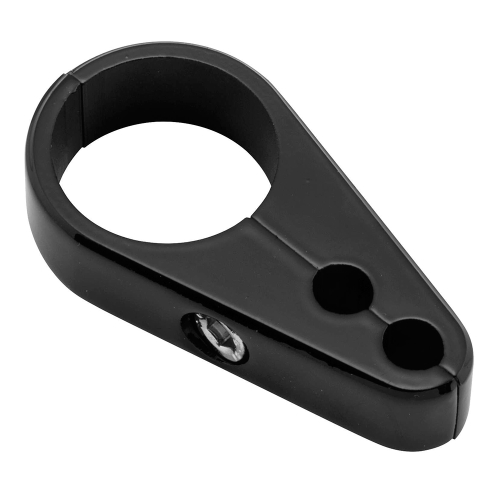 Bikers Choice - Bikers Choice 1in. Plain Dual Cable Throttle Clamp - Black - 061274
