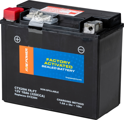 Fire Power - Fire Power AGM Factory Activated Sealed Battery - YTX20CH-BS - CTX20H (FA) FT