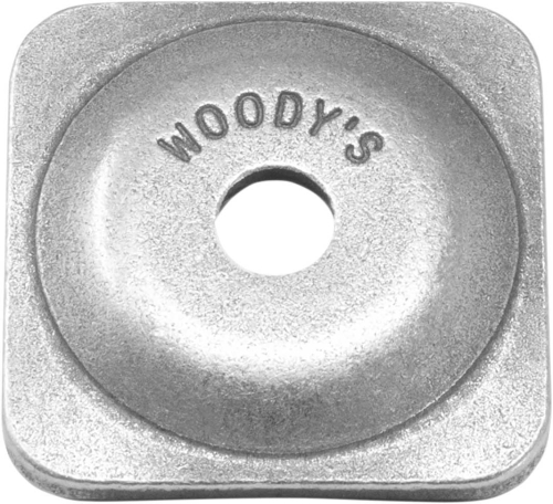 Woodys - Woodys Square Grand Digger Aluminum Support Plates - 5/16in. - Natural (12pk.) - ASG-3775-12