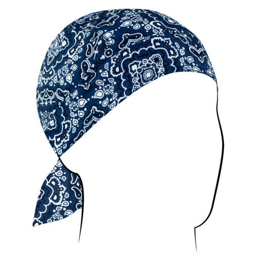 Zan Headgear - Zan Headgear Flydanna Headwrap - Z111 - Paisley Navy - OSFM