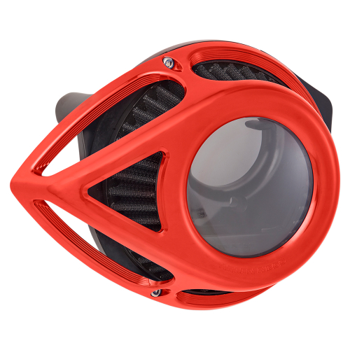 Arlen Ness - Arlen Ness Clear Tear Series Air Cleaner Kit - Red Anodized - 18-913
