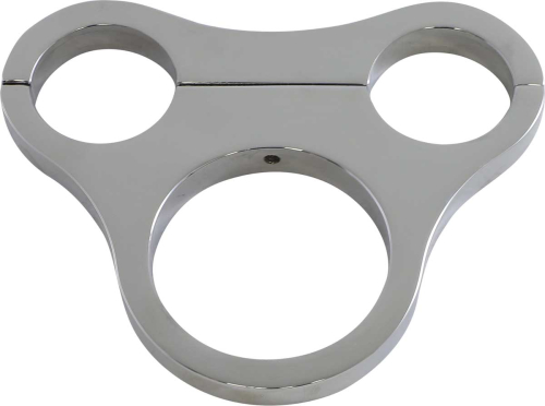 Drag Specialties - Drag Specialties Tee-bar Gauge Mounts for 1 1/2in. T-Bars - 2.375in./2.4in. Mini Gauges - Chrome - 2210-0564