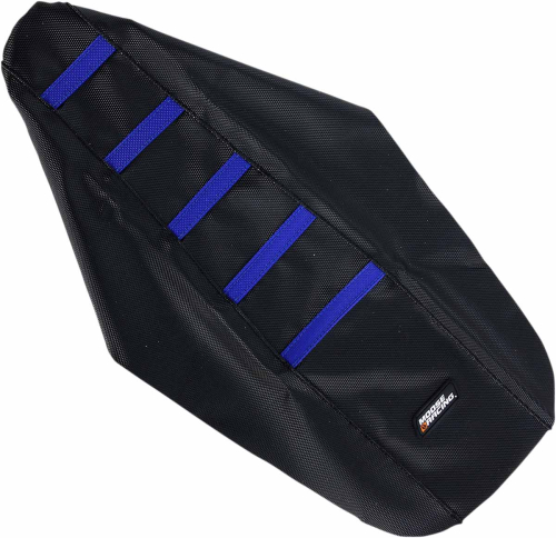 Moose Racing - Moose Racing Ribbed Seat Cover - Black/Blue Ribbed - YZ8502-332RT