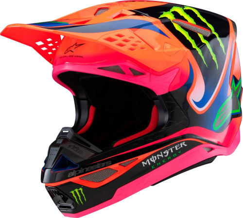 Alpinestars - Alpinestars Supertech M10 Deegan Helmet - 8300425-433- M - Orange Fluo/Purple/Pink Fluo - Medium