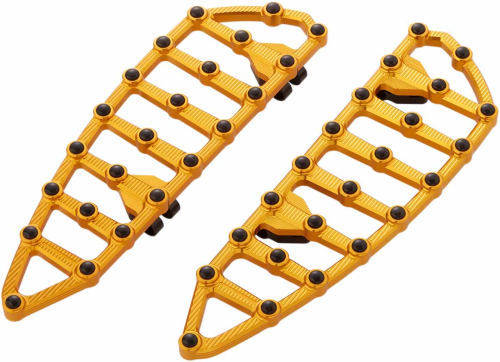Arlen Ness - Arlen Ness MX Driver Floorboards - Gold Anodized - 06-894