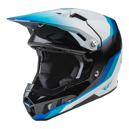 Fly Racing - Fly Racing Visor for Formula CC Helmets - Md/Lg - Driver Black/Blue/White - 73-47111M