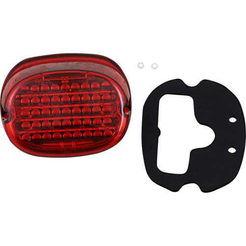 Custom Dynamics - Custom Dynamics Low-Profile LED Taillight without License Plate Ilumination Window - Red Lens - CD-TL-NW-R