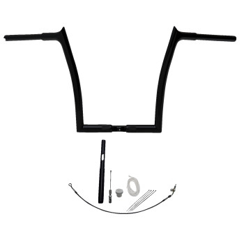 Fat Baggers, Inc. - Fat Baggers, Inc. 1-1/4in. EZ Install Pointed Top Handlebar Kit - Black - 919914-B