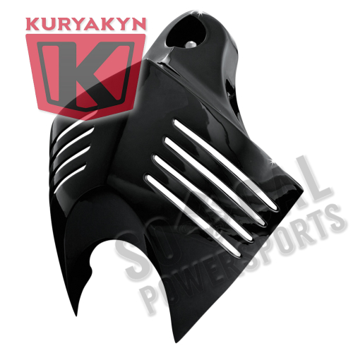 Kuryakyn - Kuryakyn V-shield Horn Cover - Black - 7204