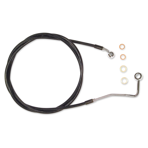 Magnum - Magnum Black Coated XR Stainless Upper Front Brakeline Kit - 64in. Total Length - SBC1401-64