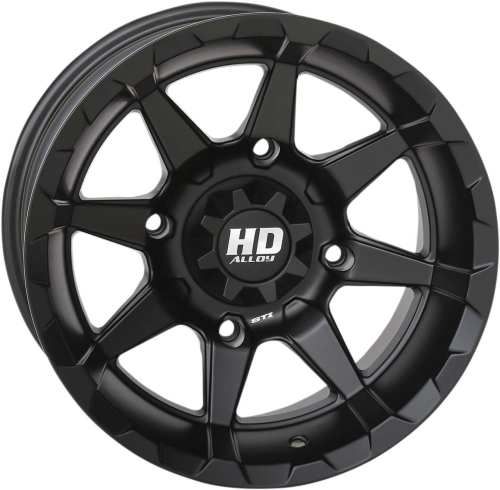 STI - STI HD6 Alloy Wheel - 14x7 - 4/137 Bolt Pattern - 5+2 Offset - Matte Black - 14HD627