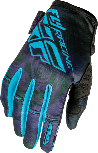 Fly Racing - Fly Racing Kinetic Womens Gloves (2016) - 369-61110 - Purple/Blue - 10