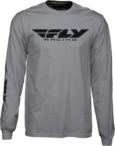 Fly Racing - Fly Racing Fly Corporate Long Sleeve Shirt - 352-4146M - Gray - Medium