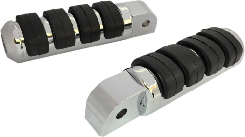 Drag Specialties - Drag Specialties Soft-Ride Large Diameter Passenger Footpegs - Chrome - 1620-1847
