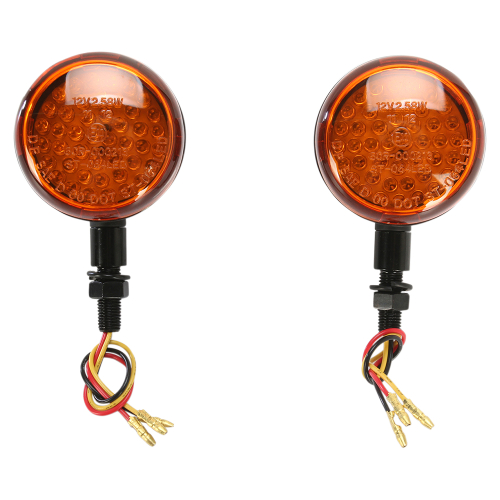 K&S Technologies - K&S Technologies DOT LED Marker Lights - 3 wires - Black/Amber - 26-5302