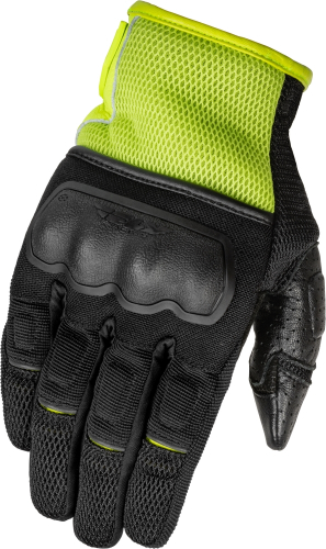 Fly Racing - Fly Racing Coolpro Force Gloves - 476-4128L - Black/Hi-Vis - Large