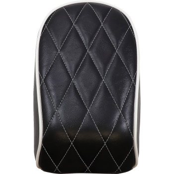 Le Pera - Le Pera Bare Bones Pillion Pad - White Diamond Stitch - LYR-007PDMWTP