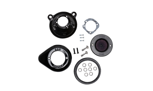 S&S Cycle - S&S Cycle Air Stinger Stealth Air Cleaner Kit -  Gloss Black - 170-0726A