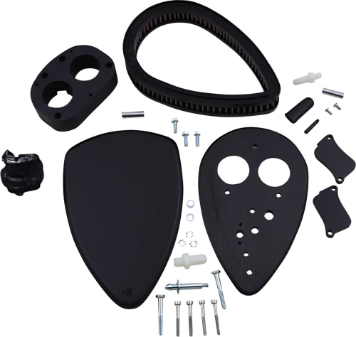 Baron Custom Accessories - Baron Custom Accessories Big Air Kit - Smooth Black - BA-2060-00B
