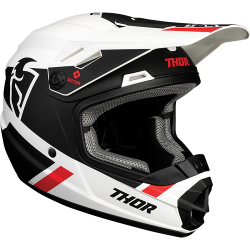 Thor - Thor Sector Mips Split Youth Helmet - 0111-1360 - White/Black - Medium