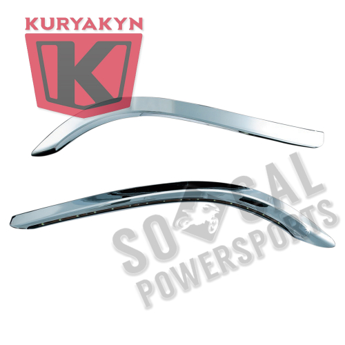 Kuryakyn - Kuryakyn LED Bat Lashes - Chrome - 6904