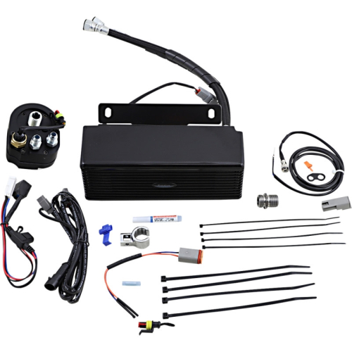 UltraCool - UltraCool Below Regulator Mounted Oil Cooler Kit - Gloss Black - RF-2GSS