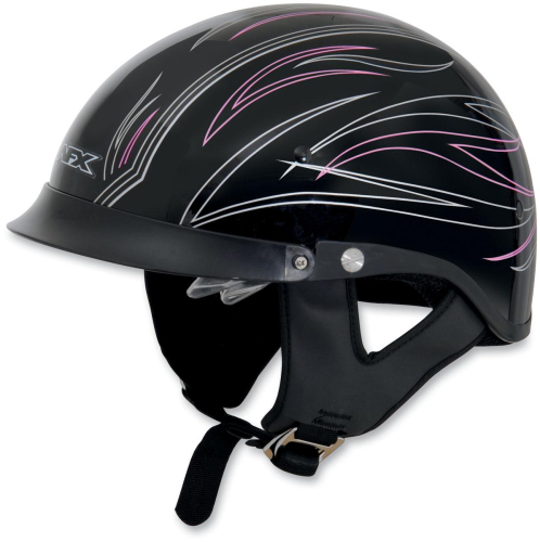 AFX - AFX FX-200 Pinstripe Womens Helmet with Dual Inner Lens Beanie - 0103-0765 - Pink Pinstripe - Medium