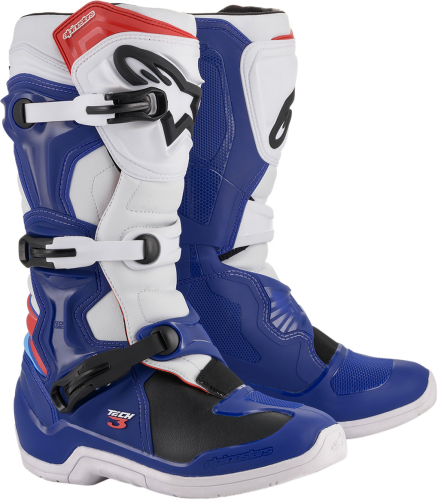 Alpinestars - Alpinestars Tech 3 Boots - 2013018-723-11 - Blue/White/Red - 11