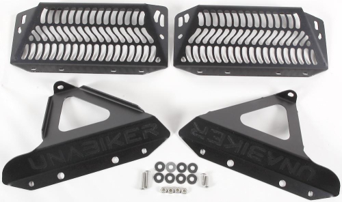 Unabiker - Unabiker Radiator Guards - Black - YYZ123-K