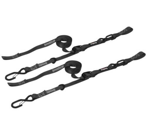PRP - PRP 1in. Cam-Lock Tie Down with Snap S Hooks and Soft-Tie - Black - 13801-2