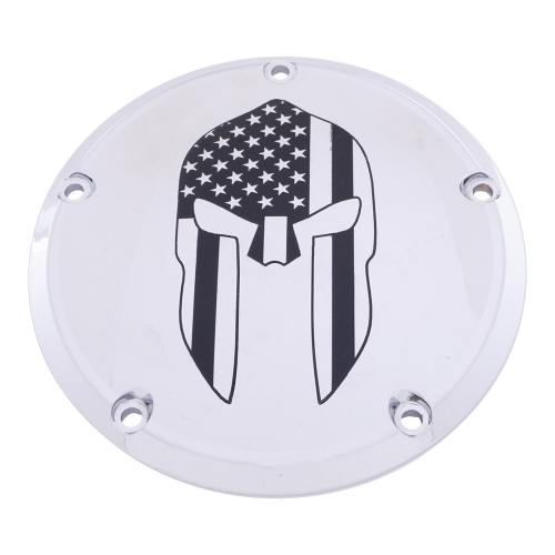Custom Engraving LTD - Custom Engraving LTD Culture Derby Cover - Spartan - Chrome - PATR20-46
