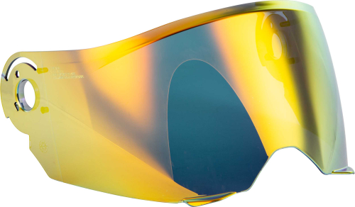 Fly Racing - Fly Racing Face Shield for Odyssey Helmets - Red Mirror - 73-89106