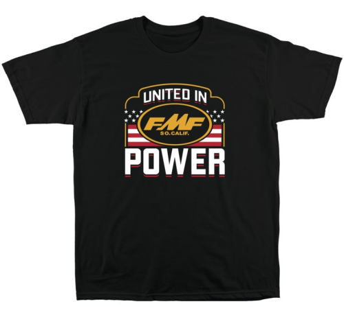 FMF Racing - FMF Racing United In Power T-Shirt - SP23118910-BLK-LG - Black - Large
