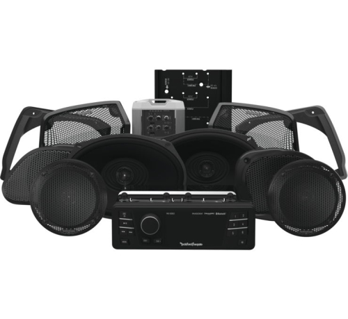 Rockford Fosgate - Rockford Fosgate Source Unit, 6-speaker & Amp Kit For Road Glide Ultra - HD9813RGU-STAGE3