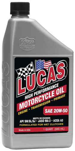 Lucas Oil - Lucas Oil High Performance Petroleum Based Motorcycle Engine Oil - 50W - 6 gal. - 18029