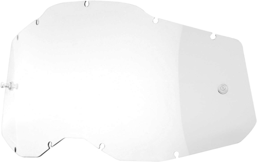 100% - 100% Replacement Lens for Adult Racecraft 2/Accuri 2/Stratus 2 Goggles - Clear - 51008-101-01