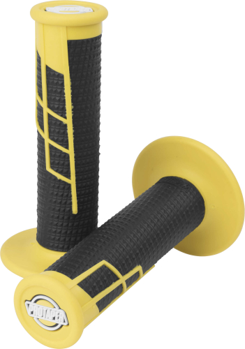 ProTaper - ProTaper Clamp-On Half Waffle Grips - Yellow/Black - 021664