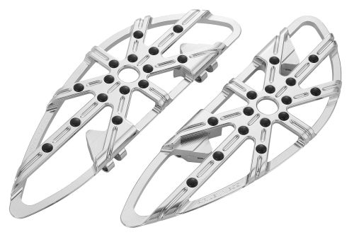 Arlen Ness - Arlen Ness 10-Gauge Driver Floorboards - Chrome - P-3001