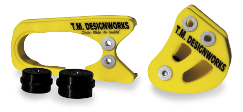 T.M. Designworks - T.M. Designworks Chain Slide-N-Guide Kit for Stock or Aftermarket Arms - Yellow - SCP-46K-YL