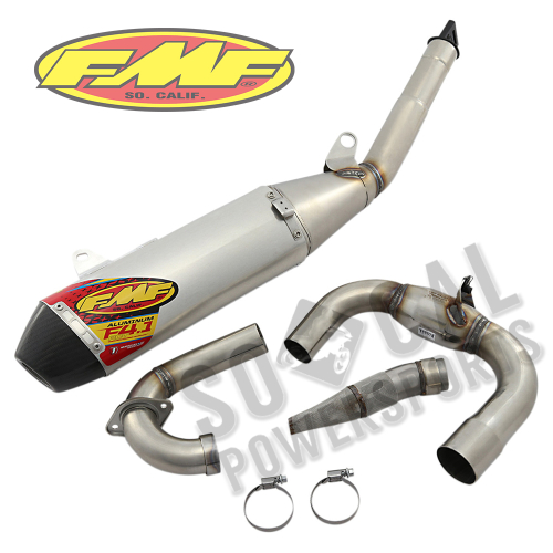 FMF Racing - FMF Racing Factory 4.1 RCT Full System - Aluminum Muffler - Carbon End Cap - 044456