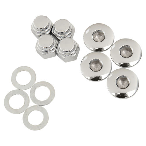 Colony - Colony Rocker Shaft End Cap and Nut Kit - Allen - Chrome - 8224-8